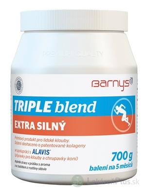 Barnys TRIPLE blend EXTRA SILNÝ prášok, s arómou a sladidlom 1x700 g