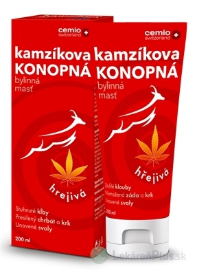 Cemio Kamzíkova konopná masť hrejivá (inov.2023) 1x200 ml