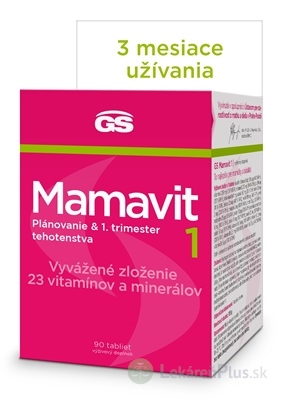 GS Mamavit 1, Plánovanie a 1. trimester tbl 1x90 ks