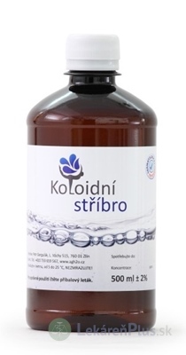 Koloidné striebro 40 ppm roztok 1x500 ml