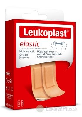 LEUKOPLAST ELASTIC náplasť na rany, 2 veľkosti (inov.2020/2021) 1x20 ks