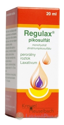 REGULAX pikosulfát sol por (fľ.skl.hnedá) 1x20 ml