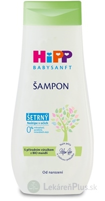 HiPP BABYSANFT Šampón šetrný, s výťažkom z Bio mandlí (inov.2022) 1x200 ml