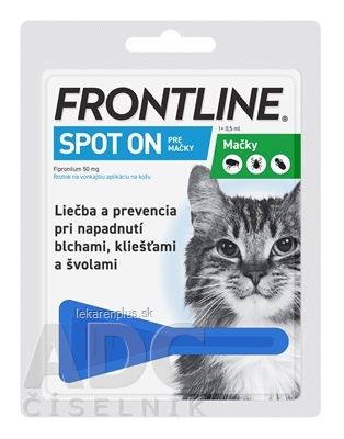 FRONTLINE Spot-on pre mačky sol (na kožu, pipeta) 1x0,5 ml