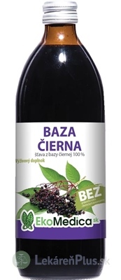 EkoMedica SK ČIERNA BAZA šťava z bazy čiernej 100% 1x500 ml