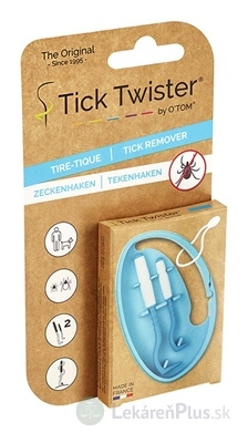 TICK TWISTER HÁČIKY NA VYBERANIE KLIEŠŤOV s klipom, rôzne veľkosti 1x2 ks