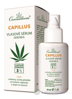 Cannaderm CAPILLUS vlasové sérum seborea 1x40 ml