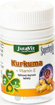 JutaVit Kurkuma + Vitamín E tbl 1x60 ks