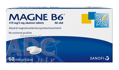 MAGNE-B6 tbl obd 470 mg/5 mg (blis.PVC/Al) 1x60 ks