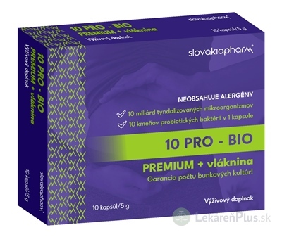 Slovakiapharm 10 PRO - BIO PREMIUM + vláknina cps 1x10 ks