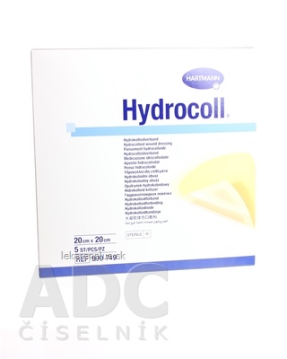 HYDROCOLL kompres hydrokoloidný (20cm x 20cm) 1x5 ks