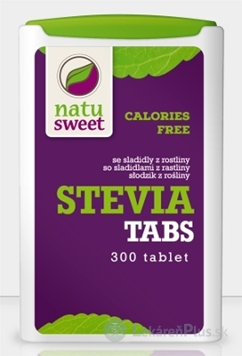 NATUSWEET STEVIA TABS sladidlo, tablety 1x300 ks