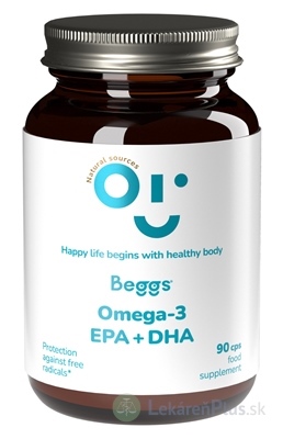 Beggs OMEGA-3, EPA+DHA cps 1x90 ks