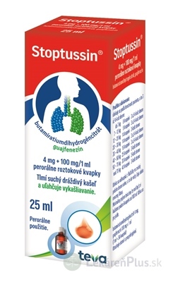 Stoptussin gto por (fľ.skl. s kvapk.) 1x25 ml