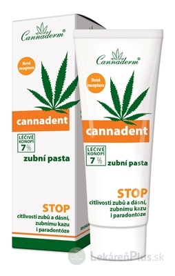 Cannaderm CANNADENT zubná pasta ošetrujúca 1x75 g