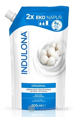 INDULONA Tekuté mydlo ORIGINAL ošetrujúce, na ruky, náhradná náplň 1x500 ml