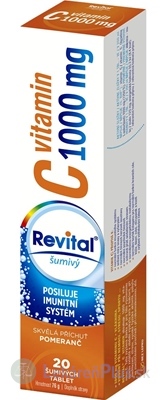 Revital vitamín C 1000 mg šumivý tbl eff s príchuťou pomaranč 1x20 ks