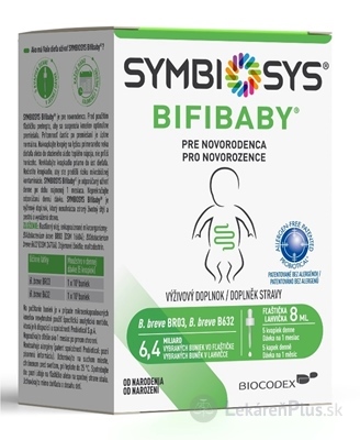 SYMBIOSYS BIFIBABY PRE NOVORODENCA kvapky 1x8 ml