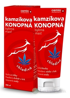 Cemio Kamzíkova konopná masť chladivá (inov.2023) 1x200 ml