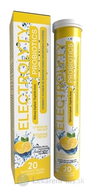 ELECTROLYTY PROBIOTICS Citrón šumivé tablety 1x20 ks