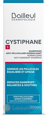 CYSTIPHANE S Normalizujúci šampón - Bailleul proti lupinám 1x200 ml