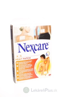 3M Nexcare HEAT PATCH, Náplasť hrejivá [SelP] 9,5x13 cm, 1x5 ks