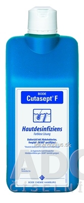 BODE Cutasept F bezfarebný alkoholový dezinfekčný prostriedok na kožu 1x1000 ml