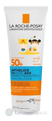 LA ROCHE-POSAY ANTHELIOS DP LOTION SPF50+ hydratačné mlieko pre deti s ochranným faktorom 1x250 ml