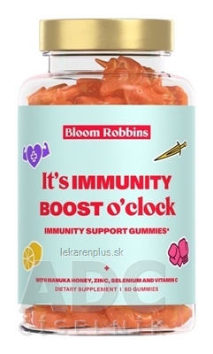 Bloom Robbins IMMUNITY - BOOST oclock žuvacie pastilky - gumíky, jednorožci 1x60 ks