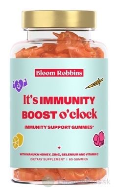 Bloom Robbins IMMUNITY - BOOST oclock žuvacie pastilky - gumíky, jednorožci 1x60 ks