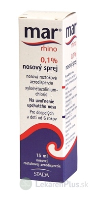 MAR rhino 0,1% nosový sprej aer nao 1x15 ml