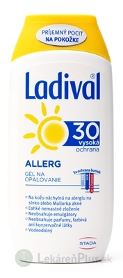 Ladival ALLERG SPF 30 gél na opaľovanie 1x200 ml