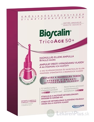 Bioscalin TricoAge 50+ AMPULKY proti vypadávaniu vlasov 8x3,5 ml