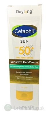 Daylong Cetaphil SUN Sensitive Gel-Creme SPF 50+ gél-krém s ochranným faktorom 1x100 ml