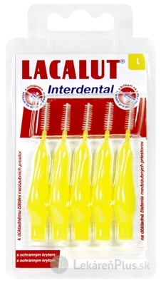 LACALUT Interdental MEDZIZUBNÉ KEFKY L žltá, s ochranným krytom 1x5 ks