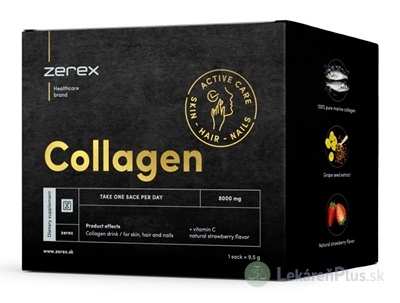 Zerex Collagen 8000 mg prášok na prípravu nápoja vo vrecúškach 1x15 ks