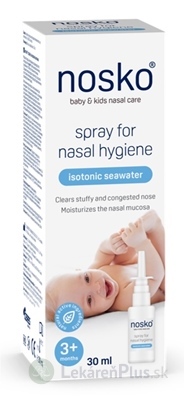 nosko sprej na nosovú hygienu izotonická morská voda (inov. 2024) 1x30 ml