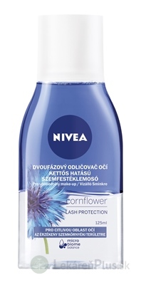 NIVEA Dvojfázový ODLIČOVAČ očí Cornflower pre citlivú oblasť očných partií 1x125 ml