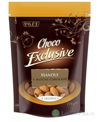 POEX Mandle v mliečnej čokoláde a škorici 1x175 g