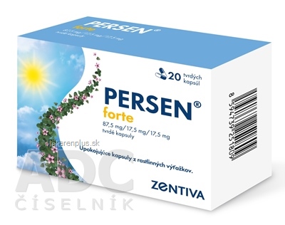 PERSEN forte cps dur (87,5 mg/17,5 mg/17,5 mg) 1x20 ks