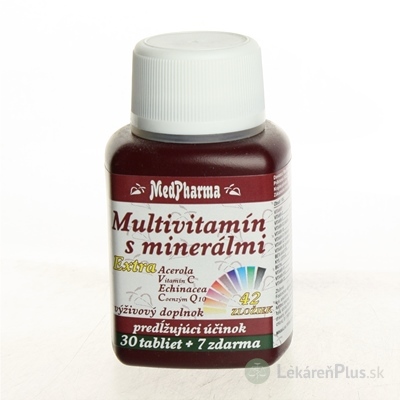 MedPharma MULTIVITAMIN S MINERÁL. EXTRA 42 ZLOŽIEK tbl 30+7 zadarmo (37 ks)