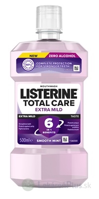 LISTERINE TOTAL CARE Extra Mild ústna voda bez alkoholu 1x500 ml