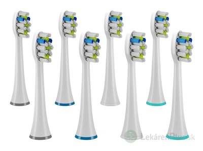TrueLife SonicBrush UV Heads Whiten 8 Pack náhradné hlavice pre sonickú zubnú kefku, farba biela 1x8 ks