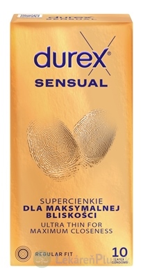 DUREX Sensual kondóm 1x10 ks