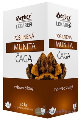 HERBEX Lekáreň Posilnená imunita ČAGA nálevové vrecúška 20x3 g (60 g)