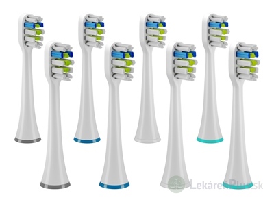 TrueLife SonicBrush UV Heads Sensitive 8 Pack náhradné hlavice pre sonickú zubnú kefku, farba biela 1x8 ks