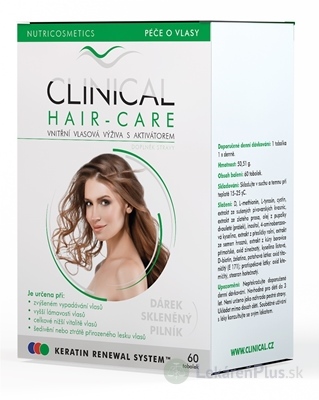 CLINICAL HAIR-CARE cps 60 ks + darček Sklenený pilník, 1x1 set