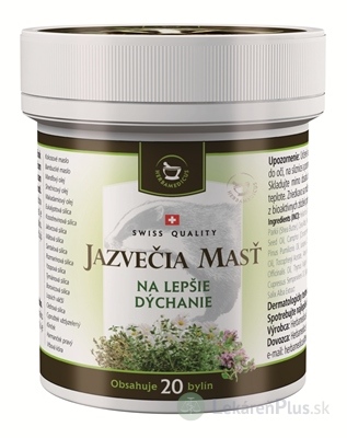 JAZVEČIA MASŤ na lepšie dýchanie 1x125 ml