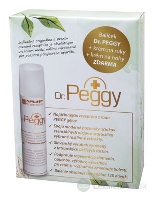 Dr.PEGGY Balíček gél 200 g (krém na ruky + krém na nohy), 1x1 set
