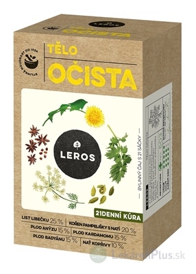 LEROS OČISTA TELO nálevové vrecká (inov. 2024) 21x1,8 g (37,8 g)